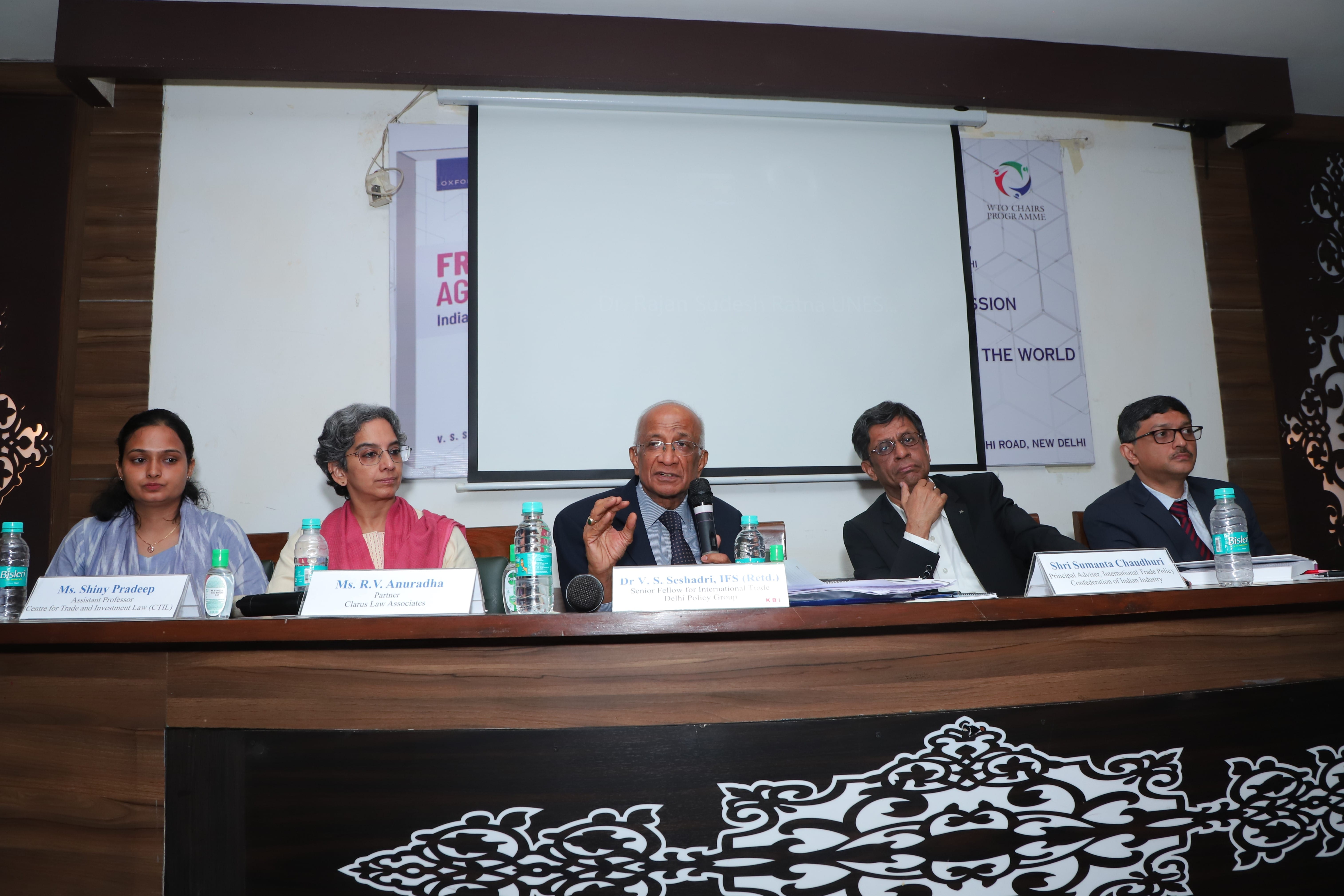 Book Talk and Panel Discussion on Free Trade Agreements - India and the World